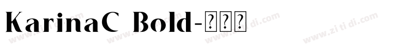 KarinaC Bold字体转换